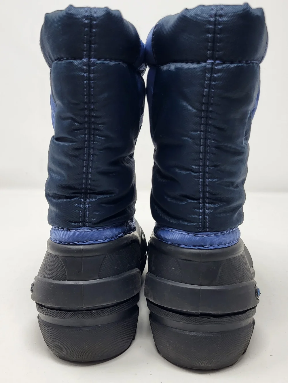 SOREL Cub Snow Boot Blue Black Warm Lining Pull On Unisex Size 9